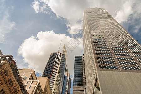 澳大利亚悉尼的建筑物蓝色景观建筑学天空反射摩天大楼城市市中心商业天际图片