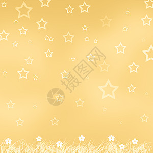 春色黄色恒星背景图片