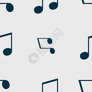 音符 音乐 铃声图标符号 无缝图案和几何纹理制作者乐器电话软件立体声蒸汽气氛互联网光盘笔记图片