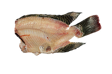 鱼骨海鲜白色骨骼食物骨头鲭鱼尾巴图片