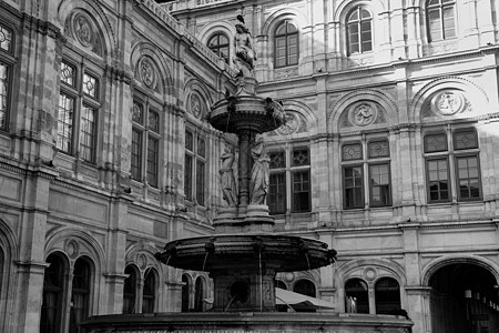 维也纳歌剧院在维也纳 奥地利雕像建筑音乐观光喷泉天空街道大厅纪念碑歌剧图片