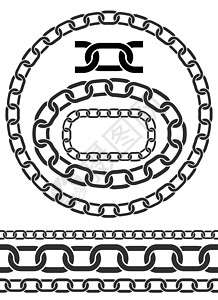 链条图标 部件 链条圈合伙车辆框架界面商业力量戒指黑色压力网络图片