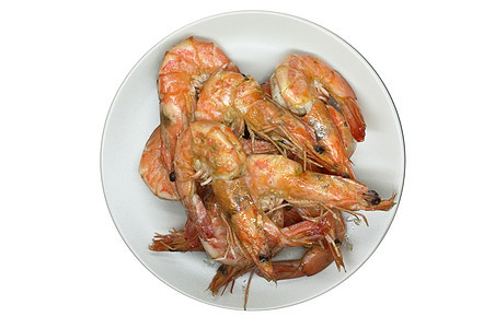 熟 煮 蒸虾 大虾生活精制烹饪橙子美食海洋食物老虎海鲜贝类图片
