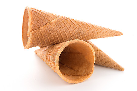 瓦弗甜瓜胡扯小吃甜点锥体白色食物产品冰淇淋奶油晶圆图片