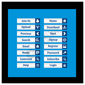 Web 设计按钮主题框架盒子网页菜单团体标签用户分页网站角落背景图片