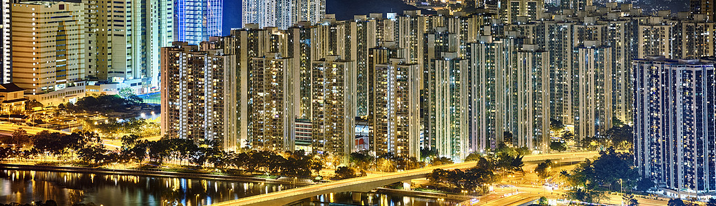 香港夜建筑旅行反射建筑学住房景观摩天大楼住宅民众天际背景图片