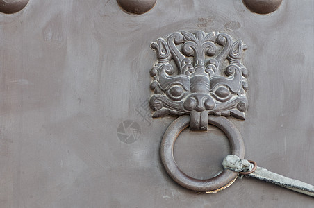 中国门寺庙戒指神话灰色历史旅行文化旅游建筑门把手图片