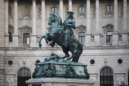 维也纳萨沃伊王子的尤金旅行纪念馆艺术景点旗帜雕像英雄地标图书馆广场图片