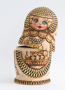 俄罗斯木偶俄罗斯人Matryoshka玩具套娃手工嵌套纪念品孩子收藏传统家庭国家图片
