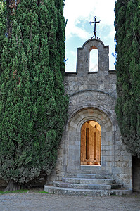 伊利索修道院罗兹的Cloister入口图片