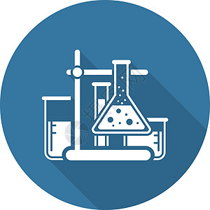 实验室分析图标 平面设计药店瓶子学校工具科学大学玻璃药剂师化学品烧瓶图片