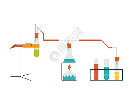 化化学实验概念瓶子插图生物管子测试实验室制药玻璃生物学化学品图片
