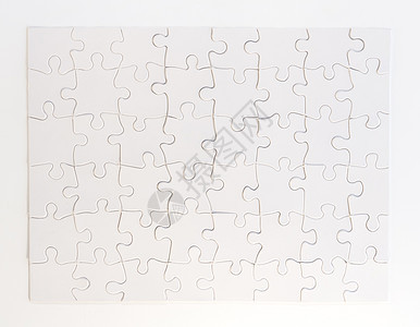 完成的白拼图谜题空白解决方案战略团队纸板游戏白色图片