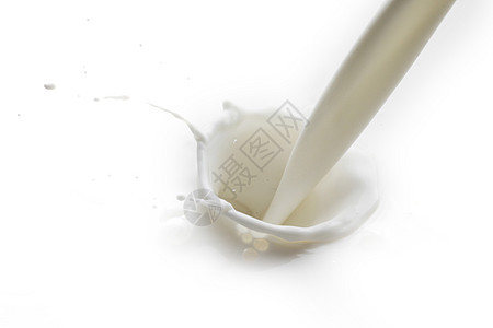喷洒奶水飞溅白色宏观流动营养奶制品奶油液体运动酸奶图片