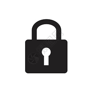 在白色背景上孤立的挂锁 W密码警卫锁孔数据代码犯罪攻击闭锁电脑隐私图片