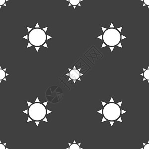 太阳图标标志 灰色背景上的无缝模式 韦克托插画家用户旅行绘画插图网络网站阳光日落天气图片