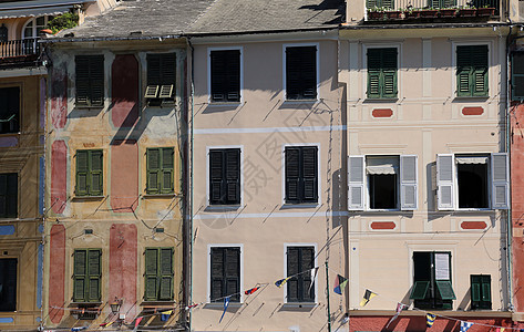 意大利波托福蒂诺多彩色房屋建筑窗户地标游客房子城市村庄别墅海岸旅行图片