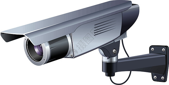 C闭路电视矢量图会议安全电子相机插图间谍视频凸轮监视记录背景图片