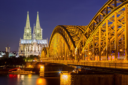 德国科隆大教堂建筑学教会照明地标建筑城市吸引力主场旅游图片