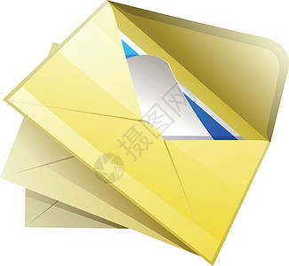 带有箭头矢量说明的电子邮件网络邮寄地址方式送货白色图标邮政信封文档图片