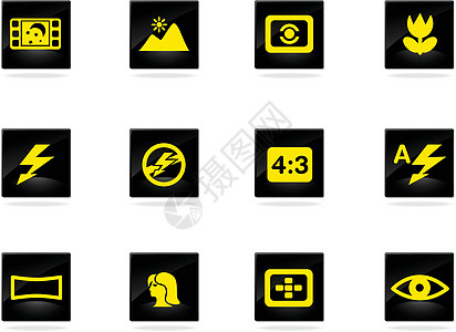 照片图标集全景摄影山村天际电影眼睛闪光灯电视节目图标风景图片