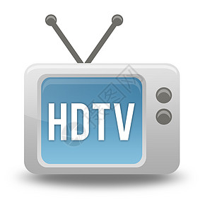 卡通式电视 图标HD电视卡通片定义风格措辞电视机电子产品插图清晰度漫画管子图片