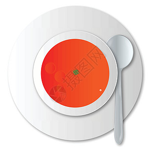 番茄汤味道插图烹饪餐厅食物艺术品香菜午餐绘画草药图片