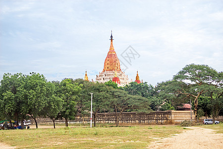 缅甸巴甘的阿南达寺庙文化宝塔建筑学宗教遗产旅游假期旅行佛塔世界图片