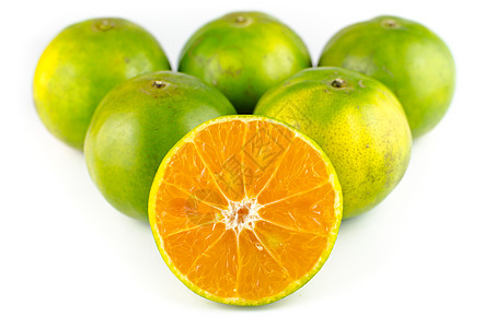 红橙 黄橘果甜点绿色橙子热带水果饮食食物肉质图片