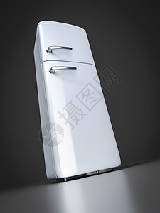 典型冰箱灰色用具厨房合金食物插图白色图片