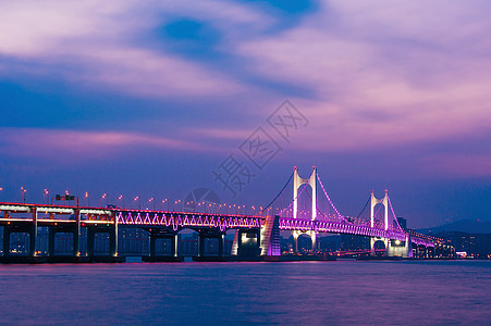韩国釜山光安桥和海云台图片