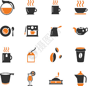 咖啡厅图标 se杯子热咖啡茶叶玻璃土耳其人咖啡杯服务咖啡咖啡壶热茶图片