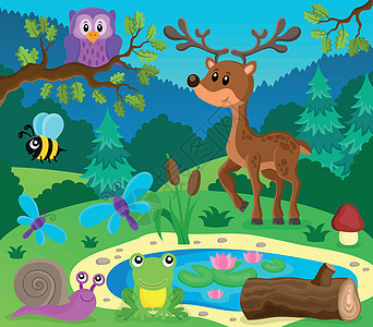 森林动物专题图像 9背景图片