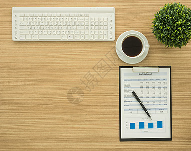办公服务台咖啡桌子电脑桌面文书数据笔记本商业床单总结图片