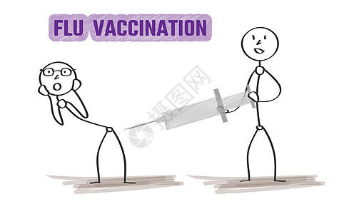 人和流感疫苗接种图片