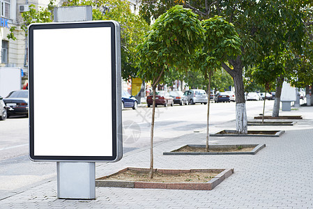 空白的广告牌城市营销街道展示宣传公告广告路标商业横幅图片