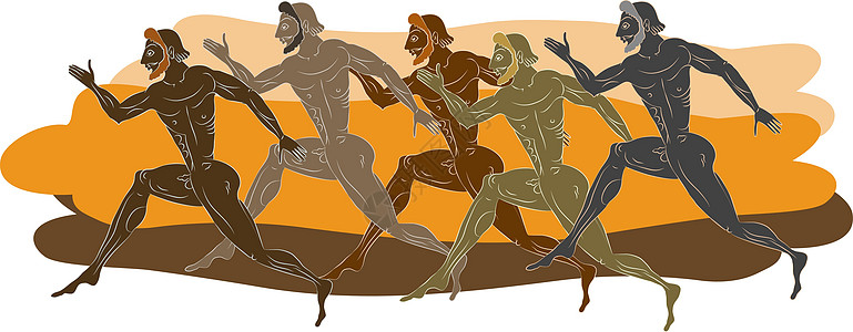 古希腊跑者图片