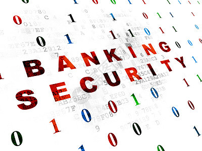 数字背景下的保护概念银行安全监视器隐私犯罪保卫网络警报银行业财产技术攻击图片