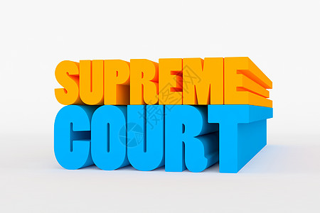 3D大粗体文字 - 最高法院图片