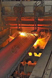 热金属的气体切割制造业职业工厂辉光生产冶金乙炔火花工作衣领图片
