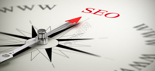 SEO  优化搜索引擎褐色战略红色营销电子商务互联网网站转换概念罗盘图片