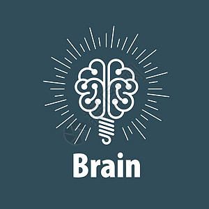 矢量大脑日志工业灯泡知识教育标识创造力创新科学解决方案思考图片