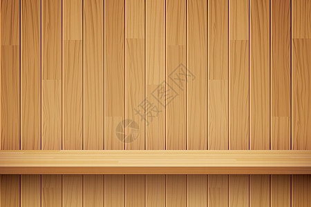 矢量空木架背景插图产品木头材料地面木材货架控制板书架房子图片