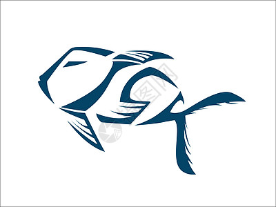 鱼类标志印刷图片