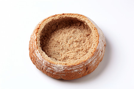 面包碗美食棒子圆形玉米背景图片