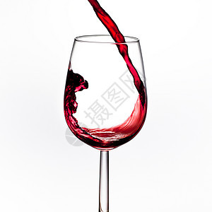 红酒喷洒喷出高脚杯饮料液体玻璃行动酒精庆典漩涡玫瑰图片
