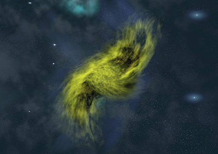 夜空下在空间和星云的星域星系科学气体敬畏纺纱天文学星座渲染螺旋勘探背景