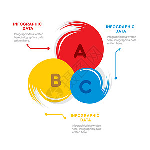 创意抽象的圆形信息图像设计矢量图片
