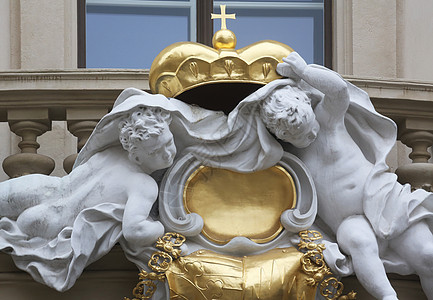 奥地利维也纳室内的天使 建筑艺术装饰品和建筑艺术装饰图片