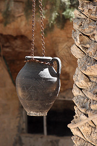 阿拉伯传统传统陶器艺术木头工艺花瓶酒精贮存工艺品水壶创造力文化图片